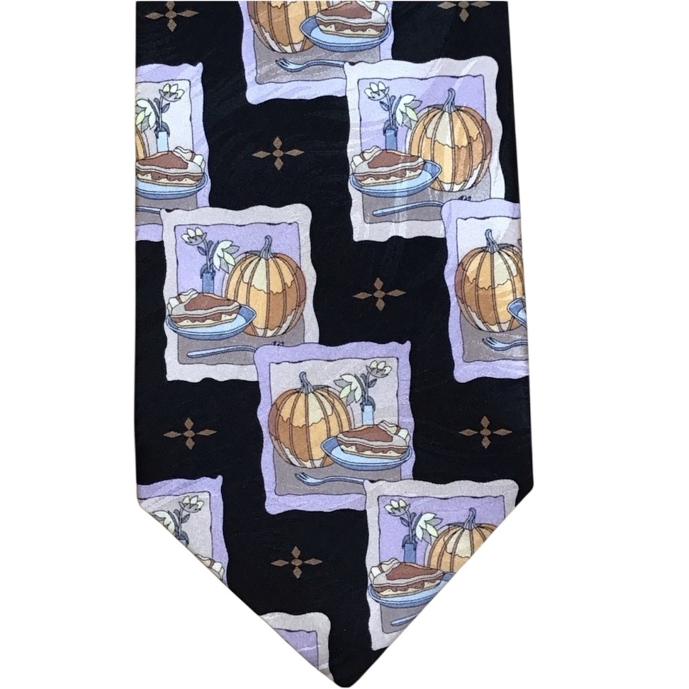 Keith Daniel’s‎ 100% Silk Fall Thanksgiving Holiday Pumpkin Pie Necktie